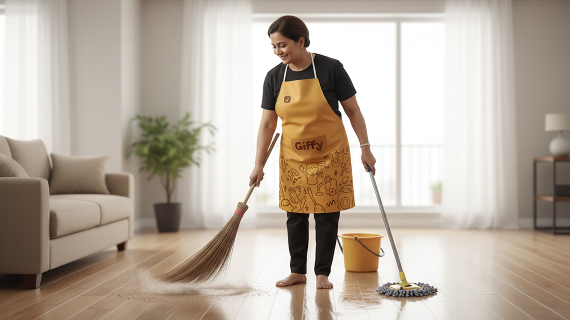 Sweeping & Mopping service by Giffy